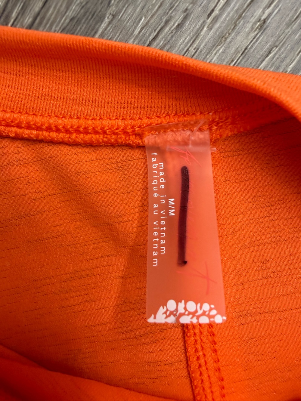Free People Movement Tempo Long Sleeve Tee Orange Medium - Picture 5 of 10